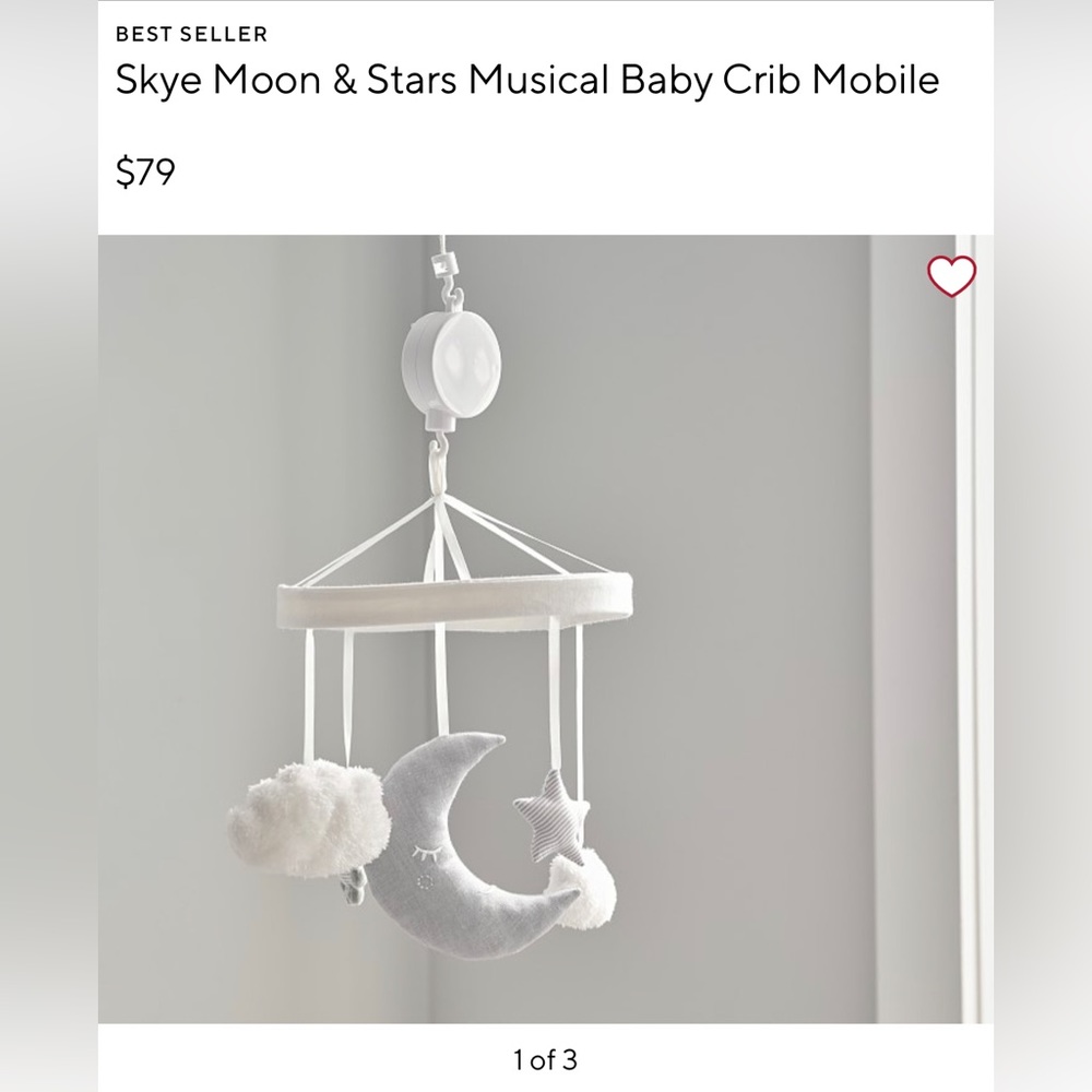 Pottery Barn Skye Moon Mobile & Armstand